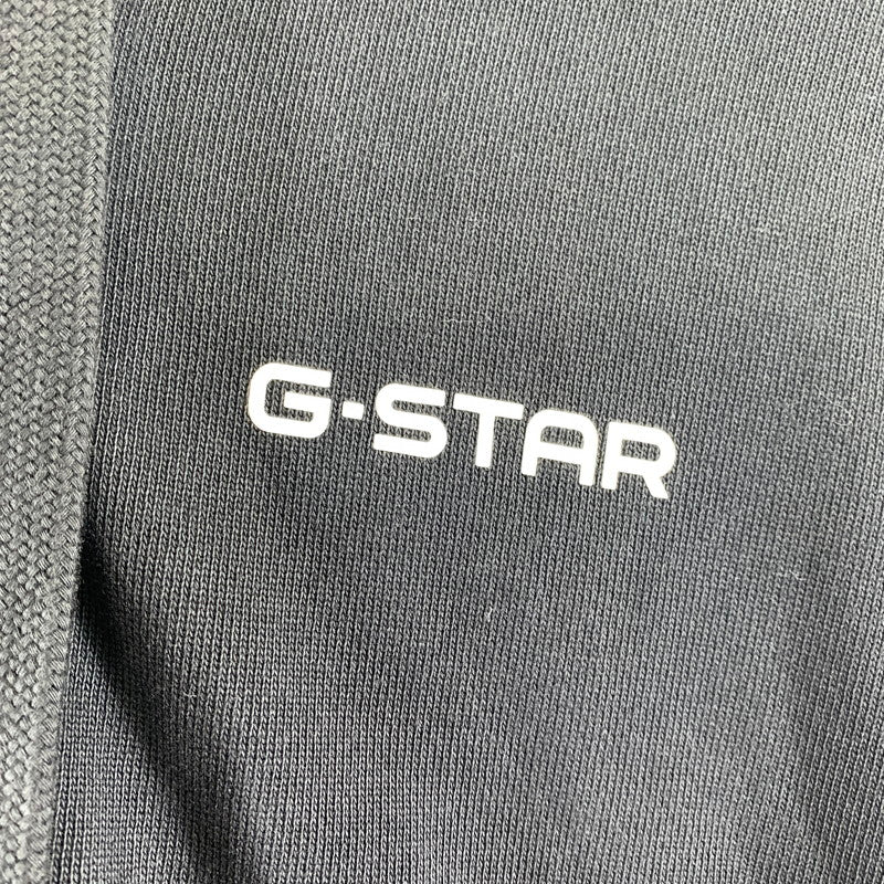 【中古品】【メンズ】 G-STAR RAW ジースター ロゥ LOOSE HOODED ZIP SWEAT フーディー ジップスウェット パーカー BLACK SIZE:M フードロゴ ※汚れ.使用感有 141-260920-io-24-fuzh カラー：ブラック 万代Net店