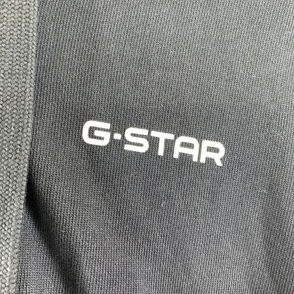 【中古品】【メンズ】 G-STAR RAW ジースター ロゥ LOOSE HOODED ZIP SWEAT フーディー ジップスウェット パーカー BLACK SIZE:M フードロゴ ※汚れ.使用感有 141-260920-io-24-fuzh カラー：ブラック 万代Net店