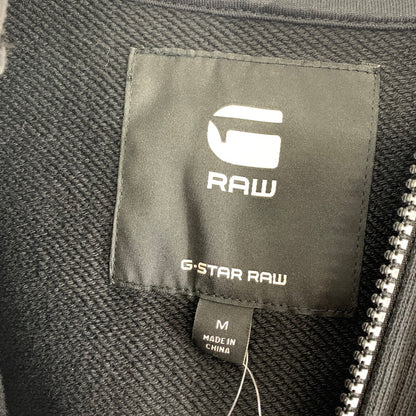 【中古品】【メンズ】 G-STAR RAW ジースター ロゥ LOOSE HOODED ZIP SWEAT フーディー ジップスウェット パーカー BLACK SIZE:M フードロゴ ※汚れ.使用感有 141-260920-io-24-fuzh カラー：ブラック 万代Net店