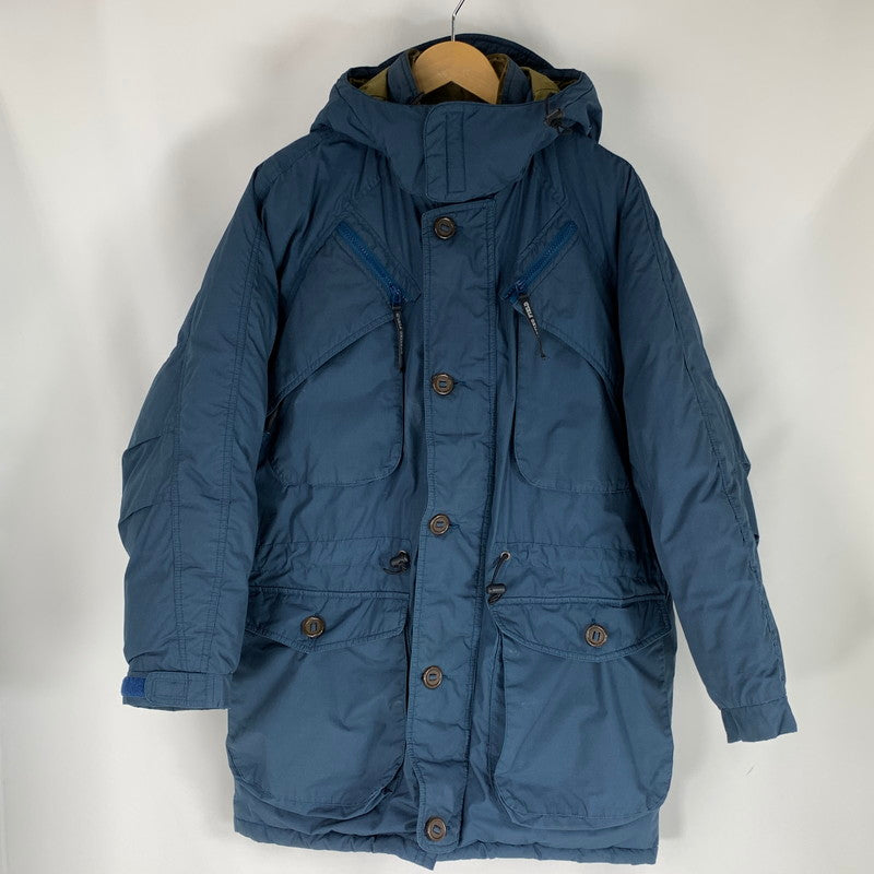 【中古品】【メンズ】 HUNTING FIELD ハンティング フィールド DOWN JACKET ダウンジャケット BLUE.BROWN IN PURPLE SIZE:O ※汚れ有 144-260803-io-05-fuzh カラー：ブルーブラウン 万代Net店