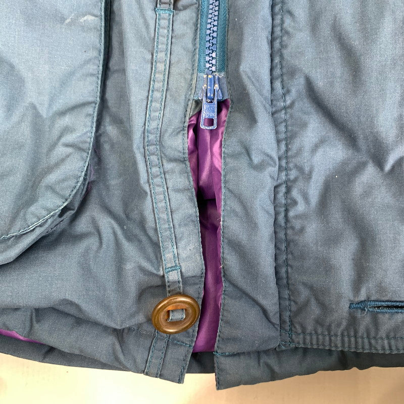 【中古品】【メンズ】 HUNTING FIELD ハンティング フィールド DOWN JACKET ダウンジャケット BLUE.BROWN IN PURPLE SIZE:O ※汚れ有 144-260803-io-05-fuzh カラー：ブルーブラウン 万代Net店