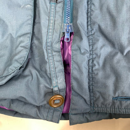 【中古品】【メンズ】 HUNTING FIELD ハンティング フィールド DOWN JACKET ダウンジャケット BLUE.BROWN IN PURPLE SIZE:O ※汚れ有 144-260803-io-05-fuzh カラー：ブルーブラウン 万代Net店