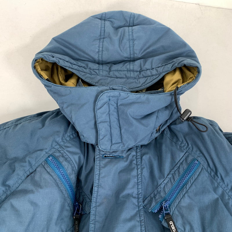 【中古品】【メンズ】 HUNTING FIELD ハンティング フィールド DOWN JACKET ダウンジャケット BLUE.BROWN IN PURPLE SIZE:O ※汚れ有 144-260803-io-05-fuzh カラー：ブルーブラウン 万代Net店