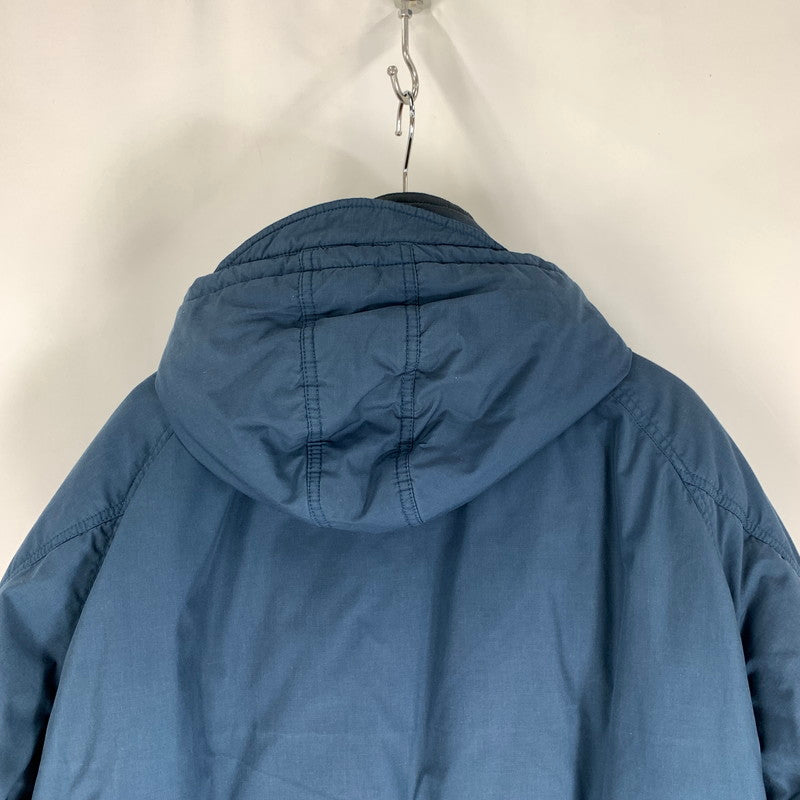 【中古品】【メンズ】 HUNTING FIELD ハンティング フィールド DOWN JACKET ダウンジャケット BLUE.BROWN IN PURPLE SIZE:O ※汚れ有 144-260803-io-05-fuzh カラー：ブルーブラウン 万代Net店