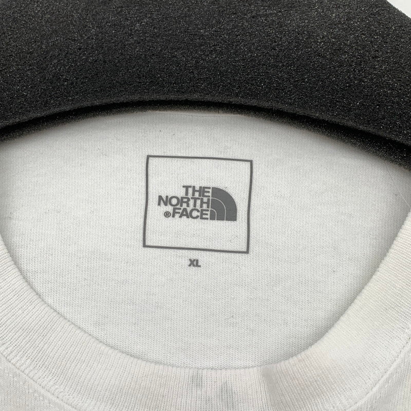 【中古品】【メンズ】 THE NORTH FACE L S FLOWER LOGO ザ・ノースフェイス 長袖Tシャツ フラワーロゴ ブランド 古着 144-260808-gm-19-fuzh サイズ：XL カラー：ホワイト 万代Net店