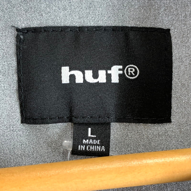 【中古品】【メンズ】 HUF ハフ DOGGED RESORT SHIRT ドギッド リゾートシャツ ダルメシアン 142-260803-ny-12-fuzh サイズ：L カラー：ブラック 万代Net店