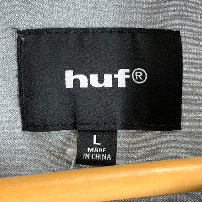 【中古品】【メンズ】 HUF ハフ DOGGED RESORT SHIRT ドギッド リゾートシャツ ダルメシアン 142-260803-ny-12-fuzh サイズ：L カラー：ブラック 万代Net店