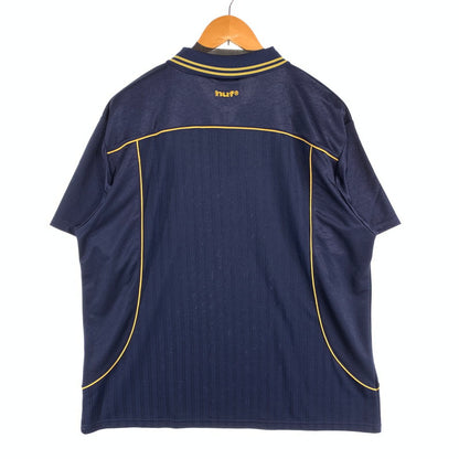 【中古品】【メンズ】 HUF ANTHEM JERSEY ハフ ジャージトップス 半袖Tシャツ カットソー ブランド 古着 142-260808-gm-32-fuzh サイズ：XL カラー：ネイビー 万代Net店