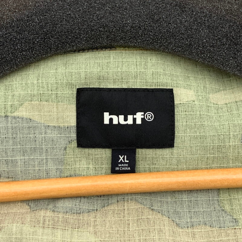 【中古品】【メンズ】 HUF EIGHTYNINE HOODED JACKET ハフ フーデッドジャケット ブルゾン アウター ブランド 古着 142-260808-gm-34-fuzh サイズ：XL カラー：カーキ カモフラ 万代Net店