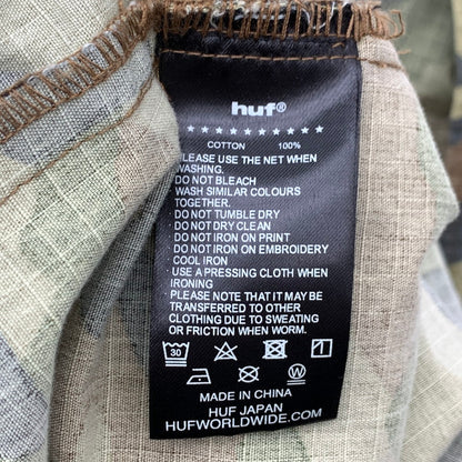 【中古品】【メンズ】 HUF EIGHTYNINE HOODED JACKET ハフ フーデッドジャケット ブルゾン アウター ブランド 古着 142-260808-gm-34-fuzh サイズ：XL カラー：カーキ カモフラ 万代Net店