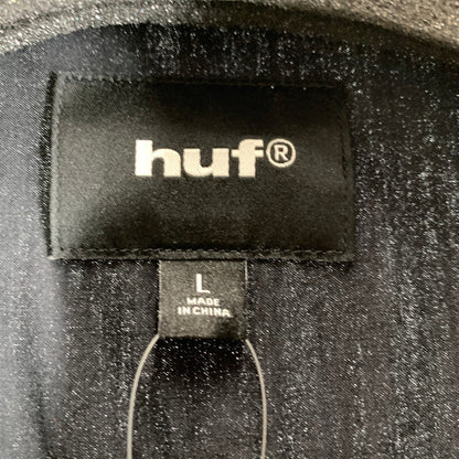 【中古品】【メンズ】 HUF ハフ URETHANE WORK SHIRT ウレタン ワーク シャツ バックに虎タイヤ 142-260803-ny-17-fuzh サイズ：L カラー：ブラック 万代Net店