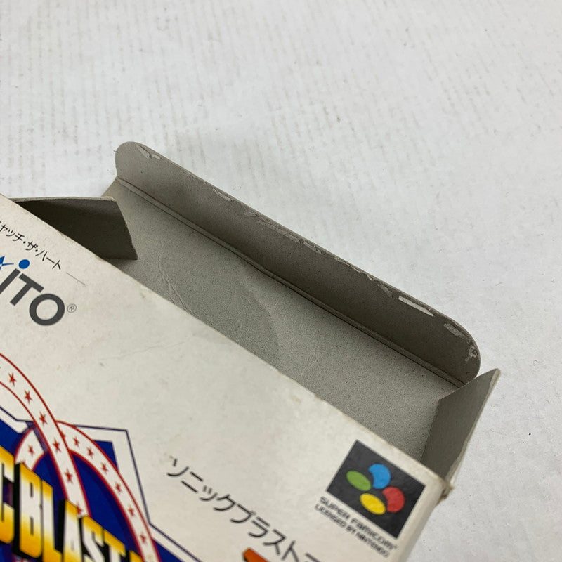 【中古品】 SFC SONIC BLASTMAN2 ソニックブラストマン2 スーパーファミコン スーファミ レトロゲーム ※ソフト汚れ・箱傷み・インナーケース傷み・取説欠品 動作確認済 023-260731-io-01-fuzh 万代Net店