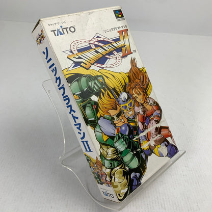 【中古品】 SFC SONIC BLASTMAN2 ソニックブラストマン2 スーパーファミコン スーファミ レトロゲーム ※ソフト汚れ・箱傷み・インナーケース傷み・取説欠品 動作確認済 023-260731-io-01-fuzh 万代Net店
