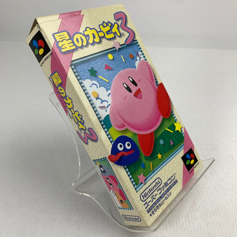 【中古品】 SFC 星のカービィ3 カービィ スーパーファミコン スーファミ レトロゲーム ※ソフト汚れ・取説傷み・箱傷みあり 動作確認済 023-260731-io-04-fuzh 万代Net店