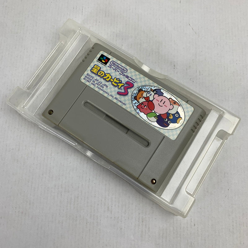【中古品】 SFC 星のカービィ3 カービィ スーパーファミコン スーファミ レトロゲーム ※ソフト汚れ・取説傷み・箱傷みあり 動作確認済 023-260731-io-04-fuzh 万代Net店