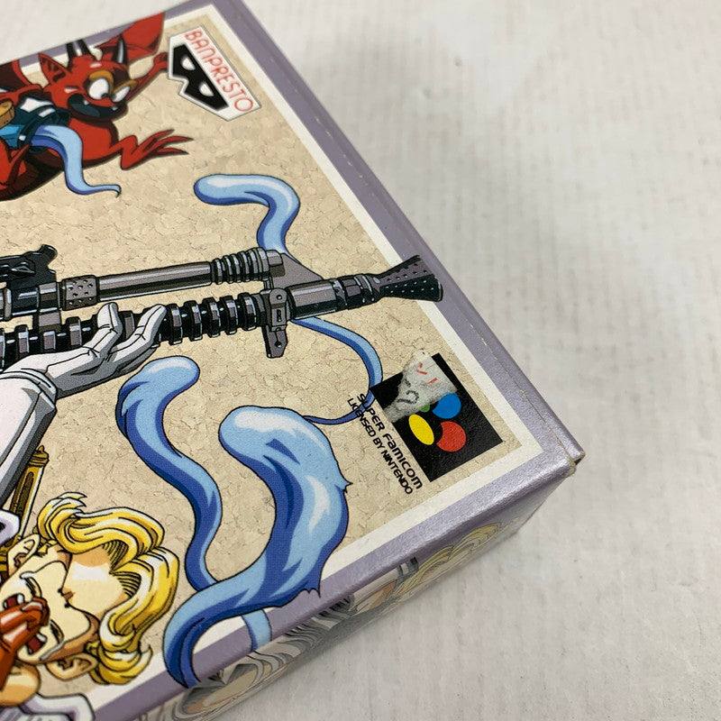 【中古品】 SFC GO GO ACKMAN3 ゴーゴーアックマン3 スーパーファミコン スーファミ レトロゲーム ※取説傷みあり・箱傷みあり 動作確認済 023-260731-io-02-fuzh 万代Net店