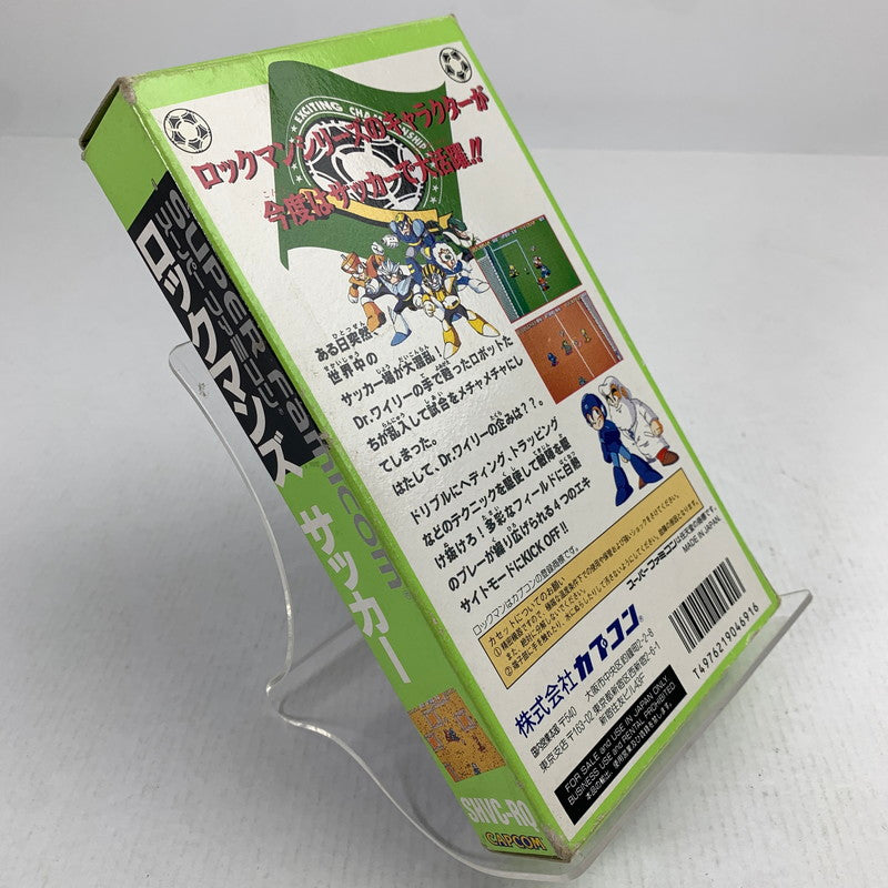 【中古品】 SFC ロックマンズサッカー ロックマン スーパーファミコン スーファミ レトロゲーム ※ソフト汚れ・取説傷み・インナーケース割れ・箱傷み・汚れあり 動作確認済 023-260731-io-05-fuzh 万代Net店