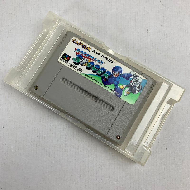 【中古品】 SFC ロックマンズサッカー ロックマン スーパーファミコン スーファミ レトロゲーム ※ソフト汚れ・取説傷み・インナーケース割れ・箱傷み・汚れあり 動作確認済 023-260731-io-05-fuzh 万代Net店