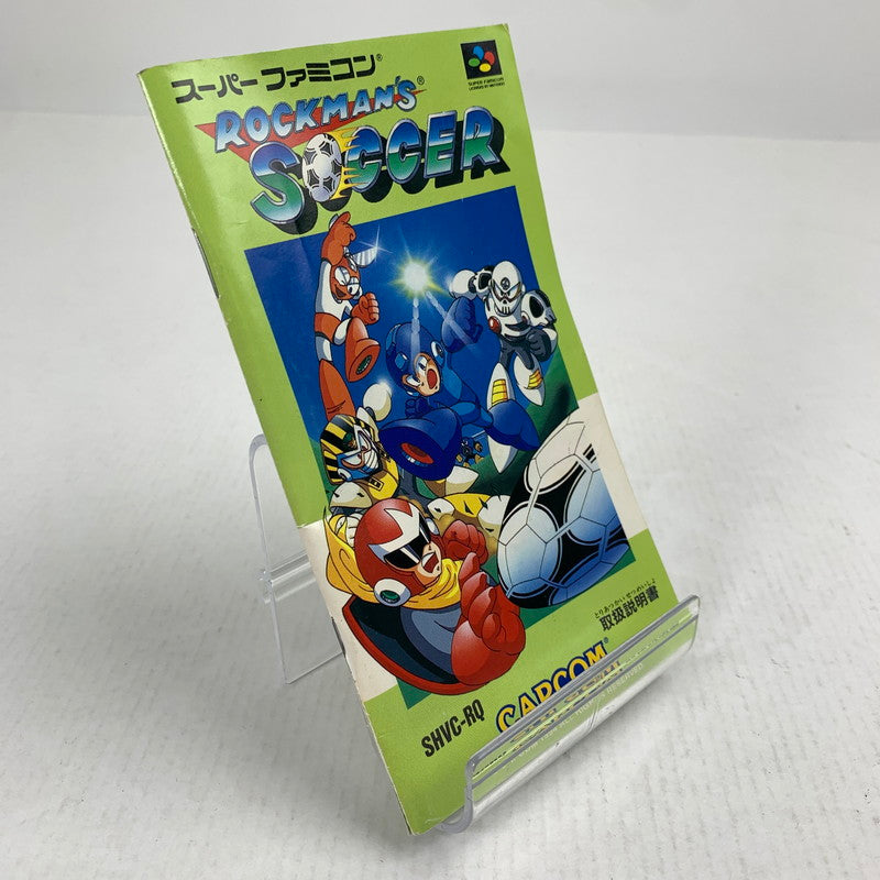 【中古品】 SFC ロックマンズサッカー ロックマン スーパーファミコン スーファミ レトロゲーム ※ソフト汚れ・取説傷み・インナーケース割れ・箱傷み・汚れあり 動作確認済 023-260731-io-05-fuzh 万代Net店