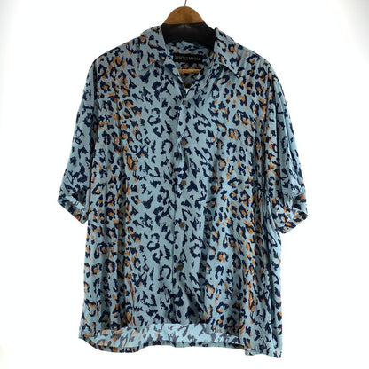 【中古品】【メンズ】 WACKO MARIA ワコマリア 25SS LEOPARD HAWAIIAN SHIRT ハワイアンシャツ レオパード柄 142-260731-ny-02-fuzh サイズ：L カラー：ブルー 万代Net店