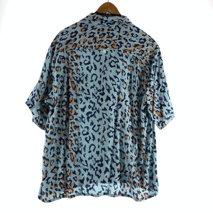 【中古品】【メンズ】 WACKO MARIA ワコマリア 25SS LEOPARD HAWAIIAN SHIRT ハワイアンシャツ レオパード柄 142-260731-ny-02-fuzh サイズ：L カラー：ブルー 万代Net店