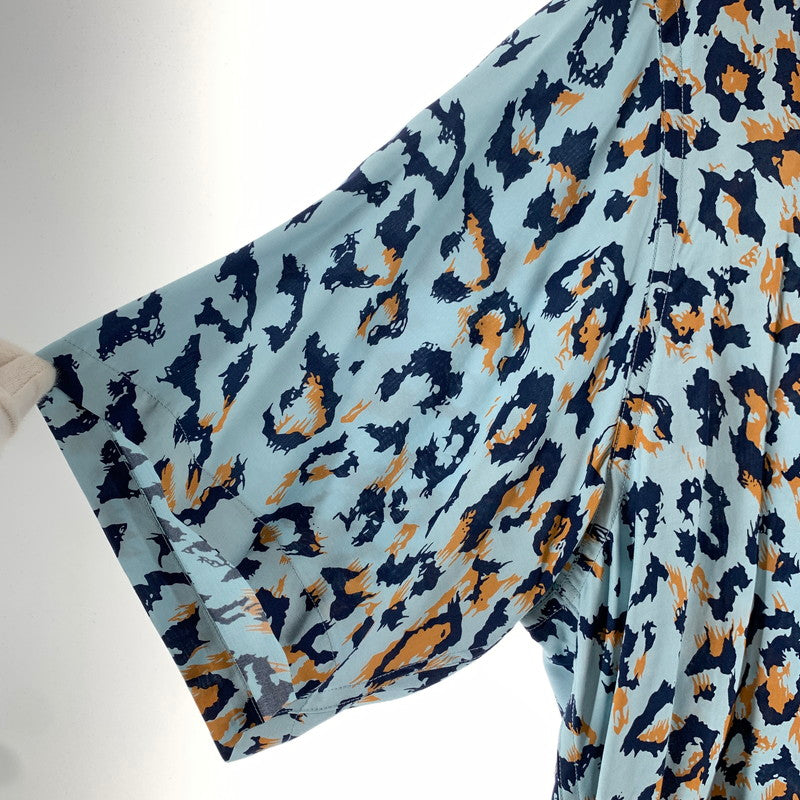 【中古品】【メンズ】 WACKO MARIA ワコマリア 25SS LEOPARD HAWAIIAN SHIRT ハワイアンシャツ レオパード柄 142-260731-ny-02-fuzh サイズ：L カラー：ブルー 万代Net店