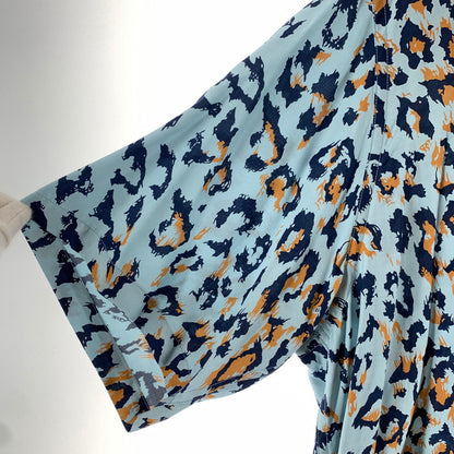 【中古品】【メンズ】 WACKO MARIA ワコマリア 25SS LEOPARD HAWAIIAN SHIRT ハワイアンシャツ レオパード柄 142-260731-ny-02-fuzh サイズ：L カラー：ブルー 万代Net店