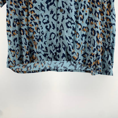 【中古品】【メンズ】 WACKO MARIA ワコマリア 25SS LEOPARD HAWAIIAN SHIRT ハワイアンシャツ レオパード柄 142-260731-ny-02-fuzh サイズ：L カラー：ブルー 万代Net店