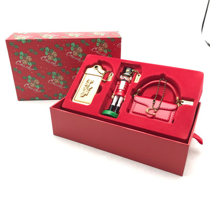 【中古品】【レディース】 COACH コーチ クリスマス オーナメント キーホルダー セット 箱付き 3点セット かわいい おしゃれ　※スレキズあり 183-260804-IO-10-fuzh 万代Net店