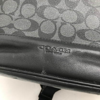 【中古品】【レディース】 COACH コーチ F78756 WEST SLIM BACKPACK IN SIGNATURE CANVAS LEATHER BLACK シグネチャー ※キズ・使用感有 カバン リュック バッグ 188-260731-io-27-fuzh 万代Net店