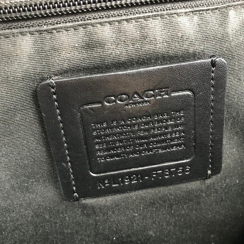 【中古品】【レディース】 COACH コーチ F78756 WEST SLIM BACKPACK IN SIGNATURE CANVAS LEATHER BLACK シグネチャー ※キズ・使用感有 カバン リュック バッグ 188-260731-io-27-fuzh 万代Net店