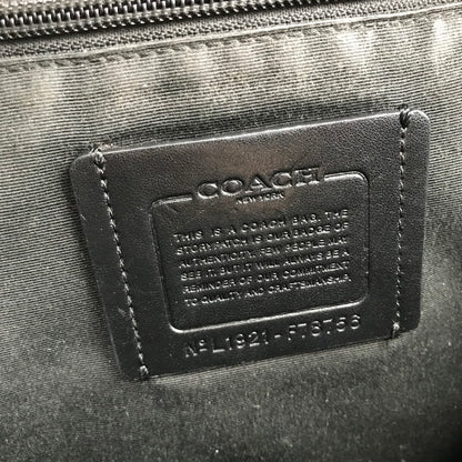 【中古品】【レディース】 COACH コーチ F78756 WEST SLIM BACKPACK IN SIGNATURE CANVAS LEATHER BLACK シグネチャー ※キズ・使用感有 カバン リュック バッグ 188-260731-io-27-fuzh 万代Net店