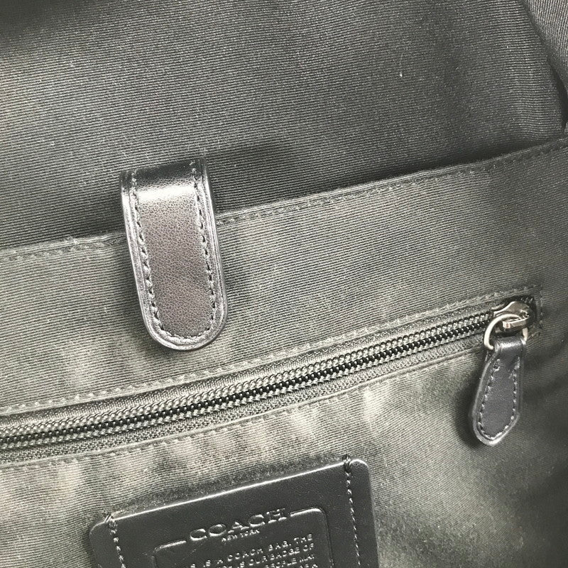 【中古品】【レディース】 COACH コーチ F78756 WEST SLIM BACKPACK IN SIGNATURE CANVAS LEATHER BLACK シグネチャー ※キズ・使用感有 カバン リュック バッグ 188-260731-io-27-fuzh 万代Net店