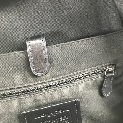 【中古品】【レディース】 COACH コーチ F78756 WEST SLIM BACKPACK IN SIGNATURE CANVAS LEATHER BLACK シグネチャー ※キズ・使用感有 カバン リュック バッグ 188-260731-io-27-fuzh 万代Net店
