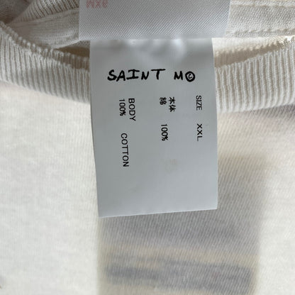 【中古品】【メンズ】 SAINT MICHAEL セントマイケル SM-HR8-0000-024 LOVE TEE 142-260731-ny-04-fuzh サイズ：XXL カラー：ホワイト 万代Net店