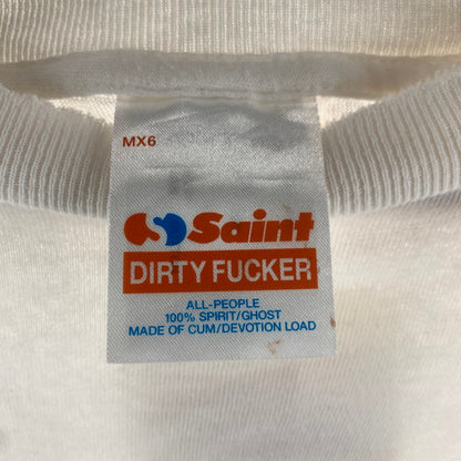 【中古品】【メンズ】 SAINT MICHAEL セントマイケル SM-HR8-0000-024 LOVE TEE 142-260731-ny-04-fuzh サイズ：XXL カラー：ホワイト 万代Net店