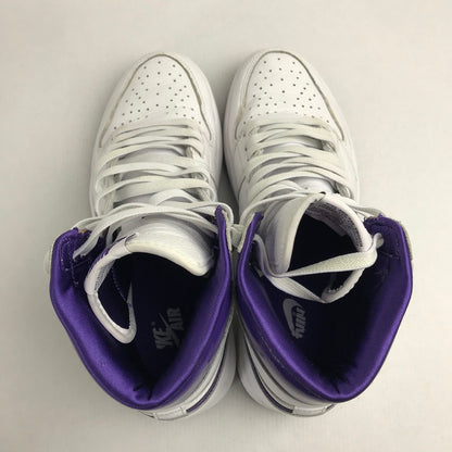 【中古品】【レディース】 NIKE ナイキ CD０46-151 WOMEN’S AIR JORDAN 1 HIGH OG "COURT PURPLE" ウィメンズ エア ジョーダン ワン ハイ オージー コートパープル カラー WHITE SIZE:26.5cm 160-260731-ky-01-fuzh 万代Net店