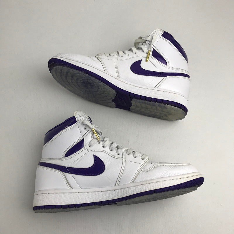 【中古品】【レディース】 NIKE ナイキ CD０46-151 WOMEN’S AIR JORDAN 1 HIGH OG "COURT PURPLE" ウィメンズ エア ジョーダン ワン ハイ オージー コートパープル カラー WHITE SIZE:26.5cm 160-260731-ky-01-fuzh 万代Net店