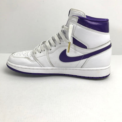 【中古品】【レディース】 NIKE ナイキ CD０46-151 WOMEN’S AIR JORDAN 1 HIGH OG "COURT PURPLE" ウィメンズ エア ジョーダン ワン ハイ オージー コートパープル カラー WHITE SIZE:26.5cm 160-260731-ky-01-fuzh 万代Net店