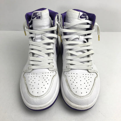 【中古品】【レディース】 NIKE ナイキ CD０46-151 WOMEN’S AIR JORDAN 1 HIGH OG "COURT PURPLE" ウィメンズ エア ジョーダン ワン ハイ オージー コートパープル カラー WHITE SIZE:26.5cm 160-260731-ky-01-fuzh 万代Net店