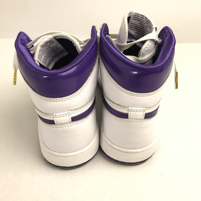 【中古品】【レディース】 NIKE ナイキ CD０46-151 WOMEN’S AIR JORDAN 1 HIGH OG "COURT PURPLE" ウィメンズ エア ジョーダン ワン ハイ オージー コートパープル カラー WHITE SIZE:26.5cm 160-260731-ky-01-fuzh 万代Net店