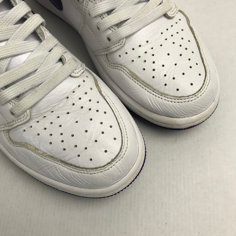 【中古品】【レディース】 NIKE ナイキ CD０46-151 WOMEN’S AIR JORDAN 1 HIGH OG "COURT PURPLE" ウィメンズ エア ジョーダン ワン ハイ オージー コートパープル カラー WHITE SIZE:26.5cm 160-260731-ky-01-fuzh 万代Net店