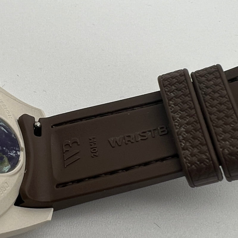 【中古品】【メンズ】 OMEGA×SWATCH オメガ ×スオッチ MISSION ON EARTH DESERT カラー グレージュ リストバリーズ 197-260802-ky-06-fuzh 万代Net店
