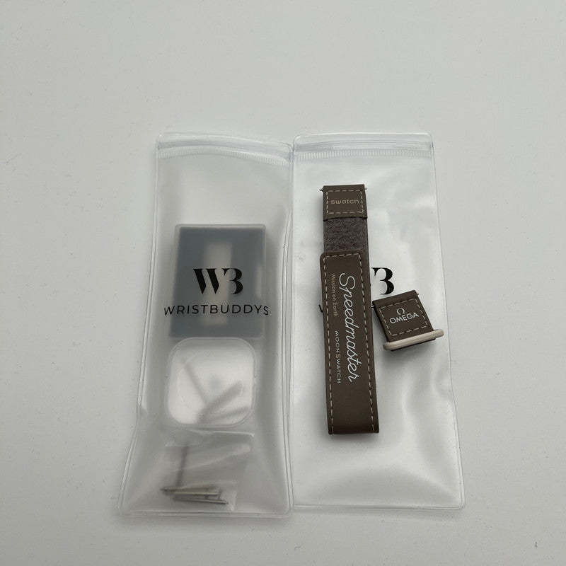 【中古品】【メンズ】 OMEGA×SWATCH オメガ ×スオッチ MISSION ON EARTH DESERT カラー グレージュ リストバリーズ 197-260802-ky-06-fuzh 万代Net店