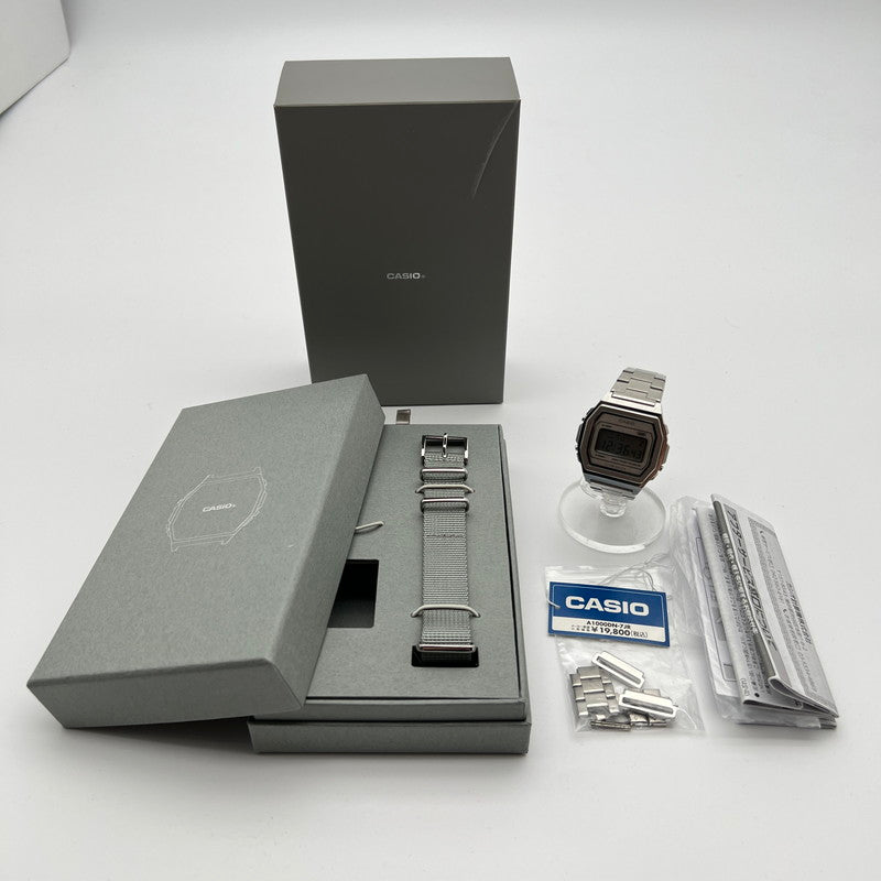【中古品】【メンズ】 CASIO カシオ A1000DN7-JR CLASSIC PREMIUM カラー:シルバー ケース付属 時計 197-260802-ky-04-fuzh 万代Net店