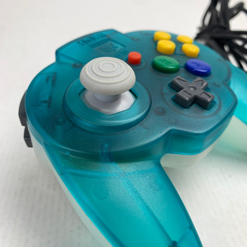 【中古美品】 HORI NINTENDO64 ホリ ニンテンドー 64 ホリパッドミニ64 小型 コントローラー オーシャンブルー (ETC) 024-260802-mh-01-fuz 万代Net店
