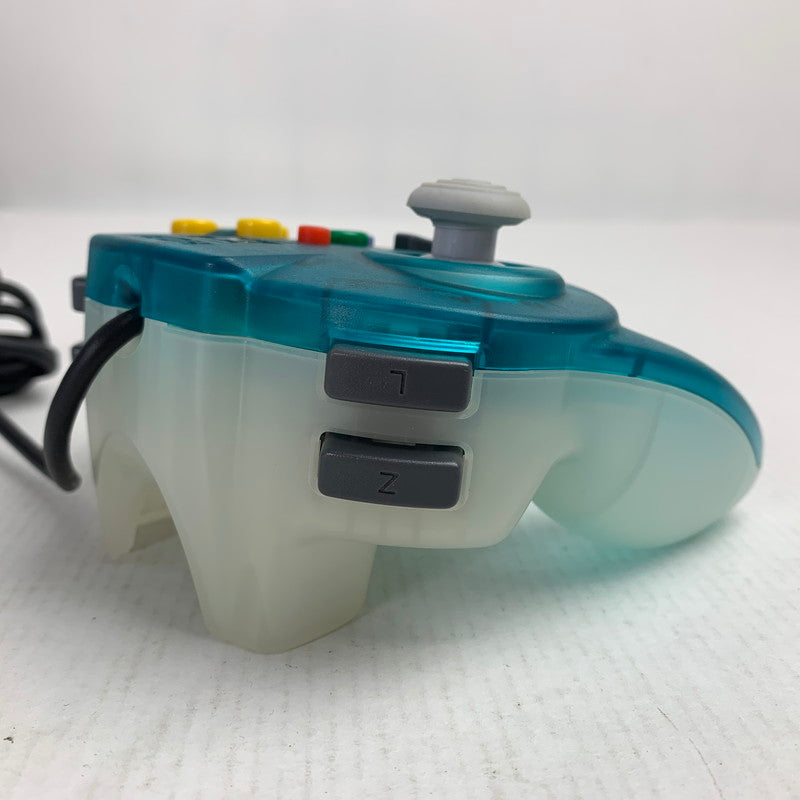 【中古美品】 HORI NINTENDO64 ホリ ニンテンドー 64 ホリパッドミニ64 小型 コントローラー オーシャンブルー (ETC) 024-260802-mh-01-fuz 万代Net店
