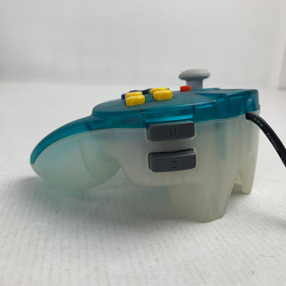【中古美品】 HORI NINTENDO64 ホリ ニンテンドー 64 ホリパッドミニ64 小型 コントローラー オーシャンブルー (ETC) 024-260802-mh-01-fuz 万代Net店