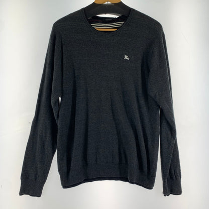 【中古品】【メンズ】 BURBERRY BLACK LABEL バーバリーブラックレーベル ニット GRY SIZE:３ ※品質タグ取れかかっている・使用感あり 141-260920-io-30-fuzh カラー：グレー 万代Net店