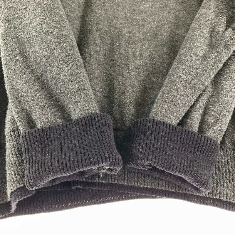 【中古品】【メンズ】 BURBERRY BLACK LABEL バーバリーブラックレーベル ニット GRY SIZE:３ ※品質タグ取れかかっている・使用感あり 141-260920-io-30-fuzh カラー：グレー 万代Net店